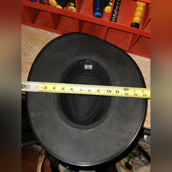 Leather cowboy hat - Picture 6 of 7